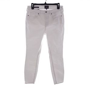 NYDJ For Chico's Women's 6 White Ankle Cut Skinny Jeans Liftxtuck Technology